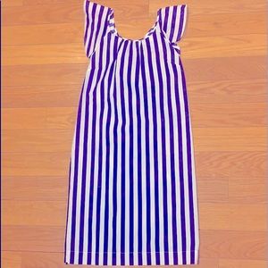 Crewcuts bow-back navy/white sundress size 12